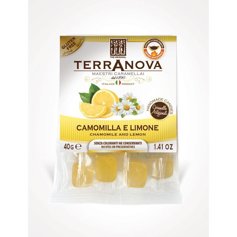 CARAMELLA TERRANOVA CAMOMILLA LIMONE BUSTA 40GR
