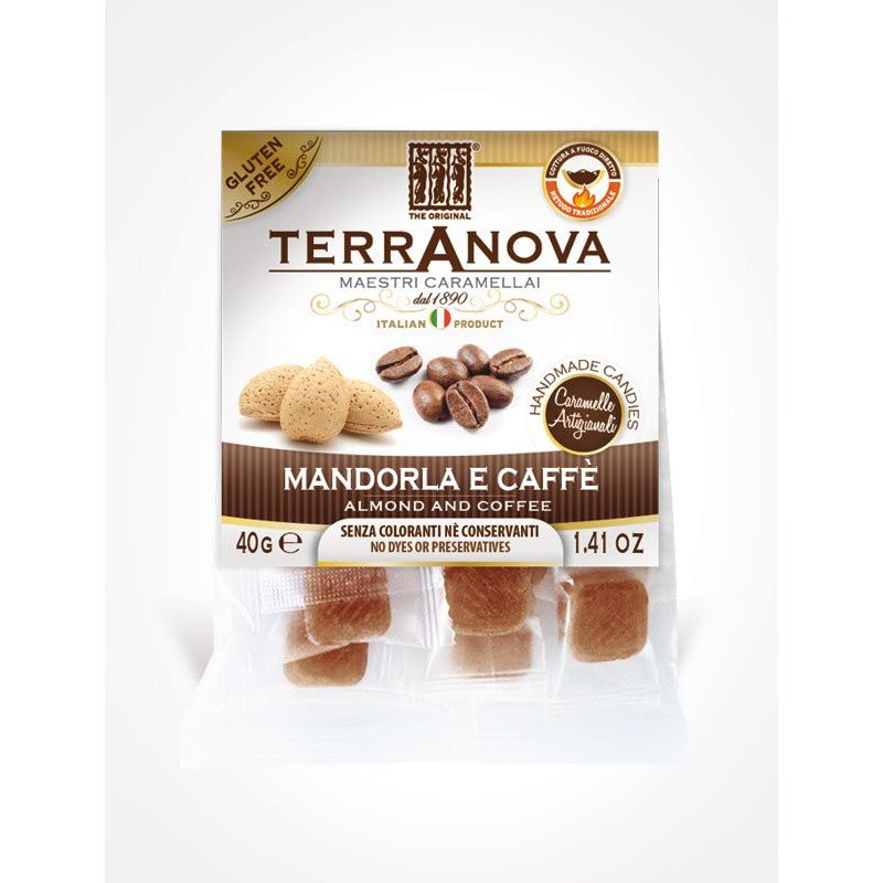 CARAMELLE TERRANOVA MANDORLA CAFFE' BUSTA 40GR