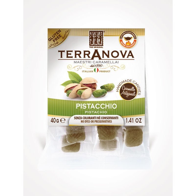 CARAMELLE TERRANOVA PISTACCHIO BUSTA 40GR