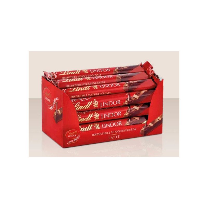 LINDT LINDOR ROSSO LATTE X 24