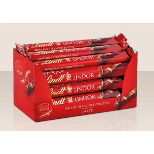 LINDT LINDOR ROSSO LATTE X 24